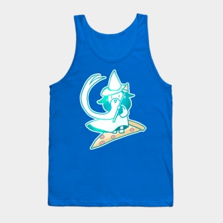 Surfing Pizza Wizard Tank Top